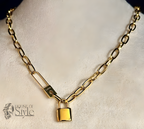 Golden Lock Necklace