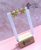 Golden Bow Earrings