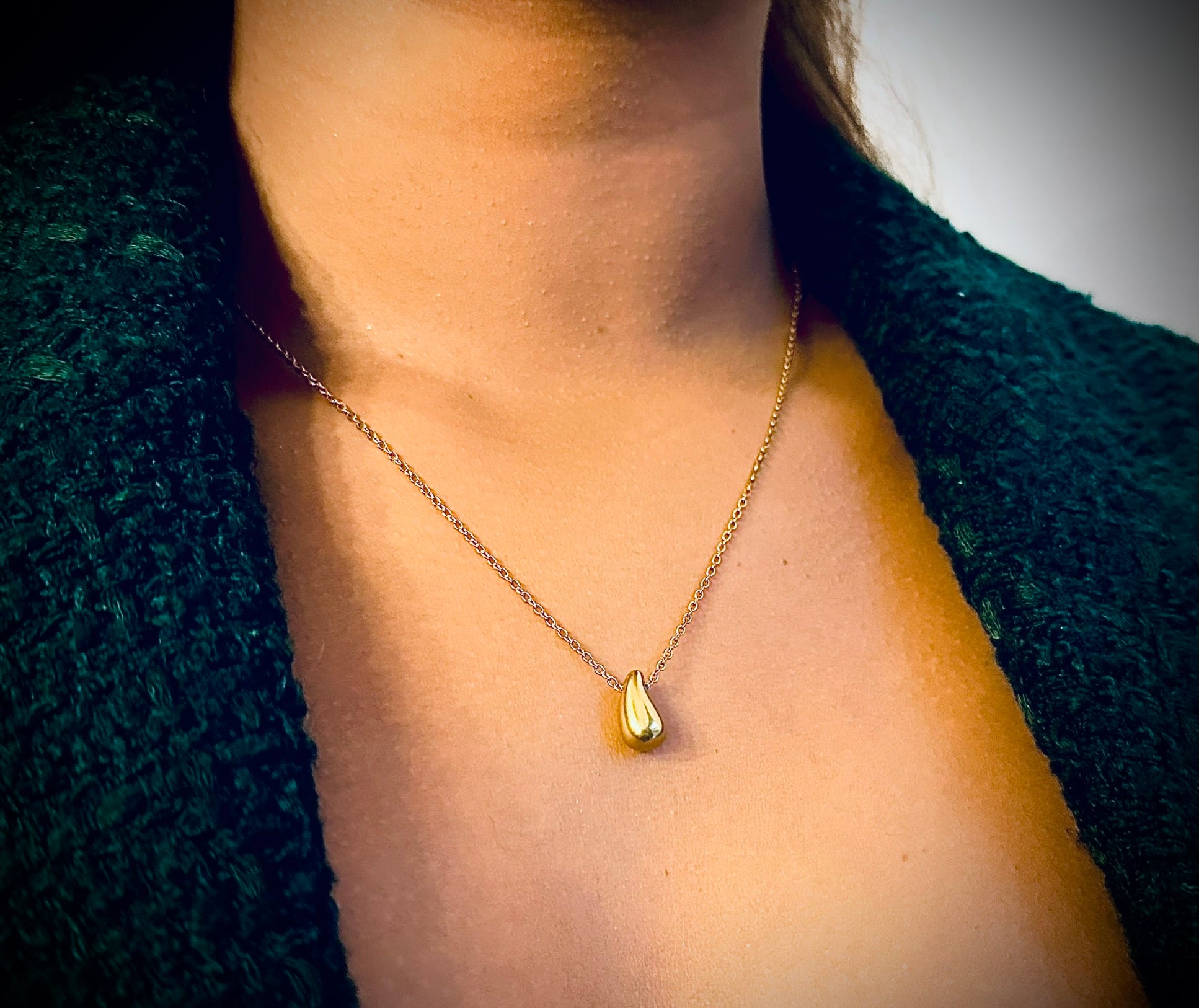 Golden Drop Necklace