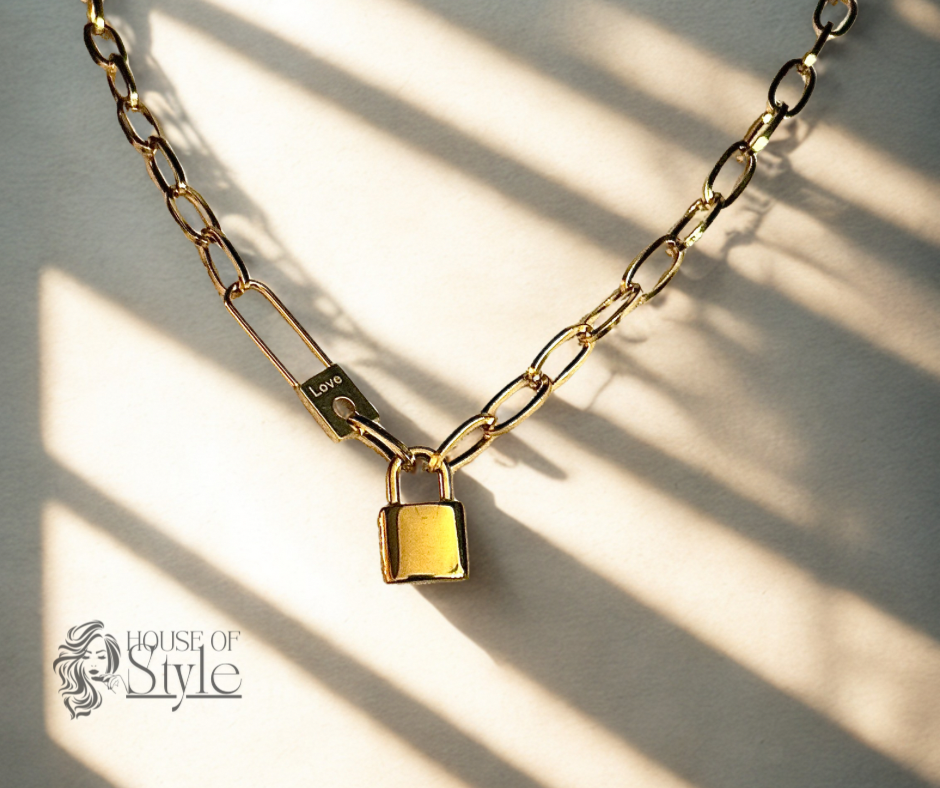Golden Lock Necklace
