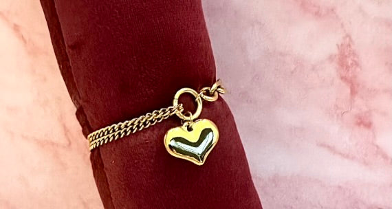 Golden Heart Chain Armband
