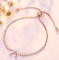 Rosé bow bracelet