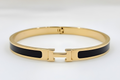 Black and Gold 'H' bangle